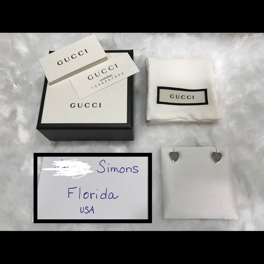 Gucci trademark earrings. Brand new in box.